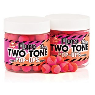 Бойлы Dynamite Baits Squid &amp; Scopex 15mm Two Tone Pop Ups