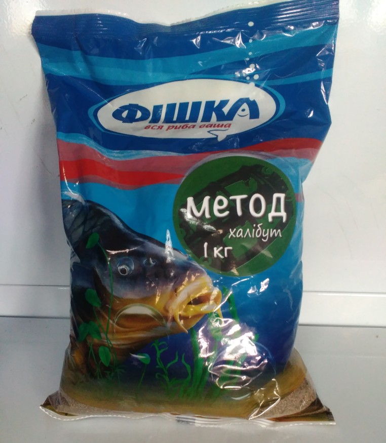 Прикормка Фишка Метод Халибут 1 кг