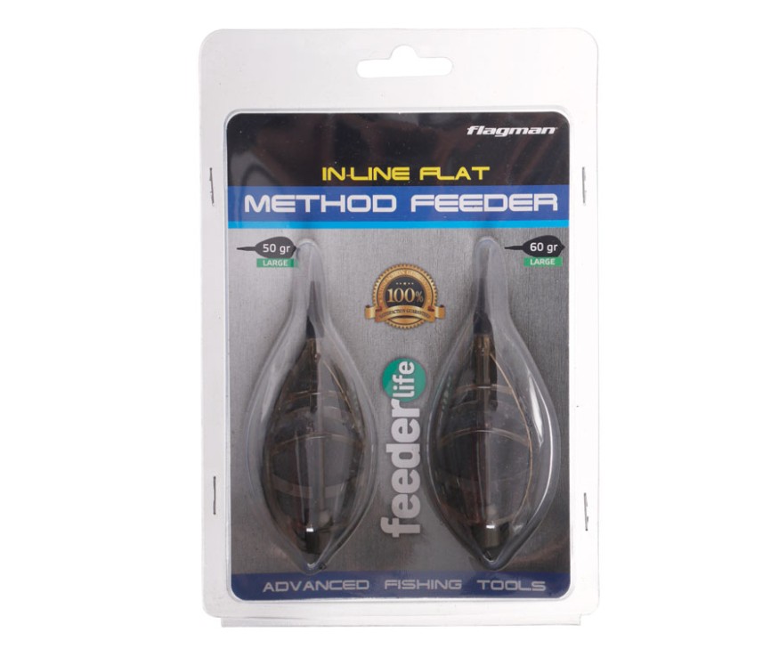 Набор кормушек Flagman Flat Feeder L 2 шт (50+60 г)
