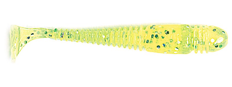 Съедобный силикон Lucky John Tioga 2" Lime Chartreuse 10шт