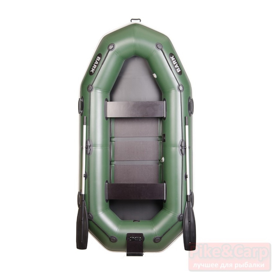 Надувная лодка Bark B-280NP гребная трёхместная с навесным транцем и привальным брусом