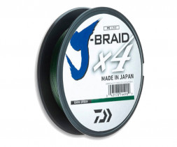 Шнур Daiwa J-Braid X4E 0.19mm 135m dark green