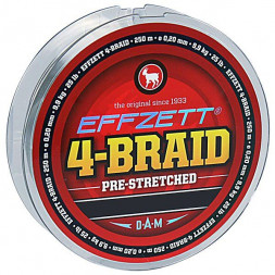 Шнур DAM Effzett 4-Braid 125м 0,10мм 4,5кг/10Lb (moss green)