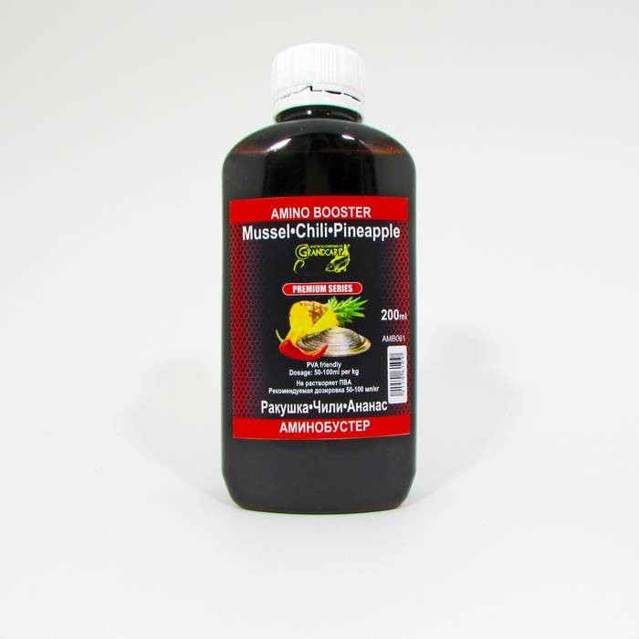 Аминобустер Grandcarp РАКУШКА•ЧИЛИ•АНАНАС серии PREMIUM 200 мл (AMB061)