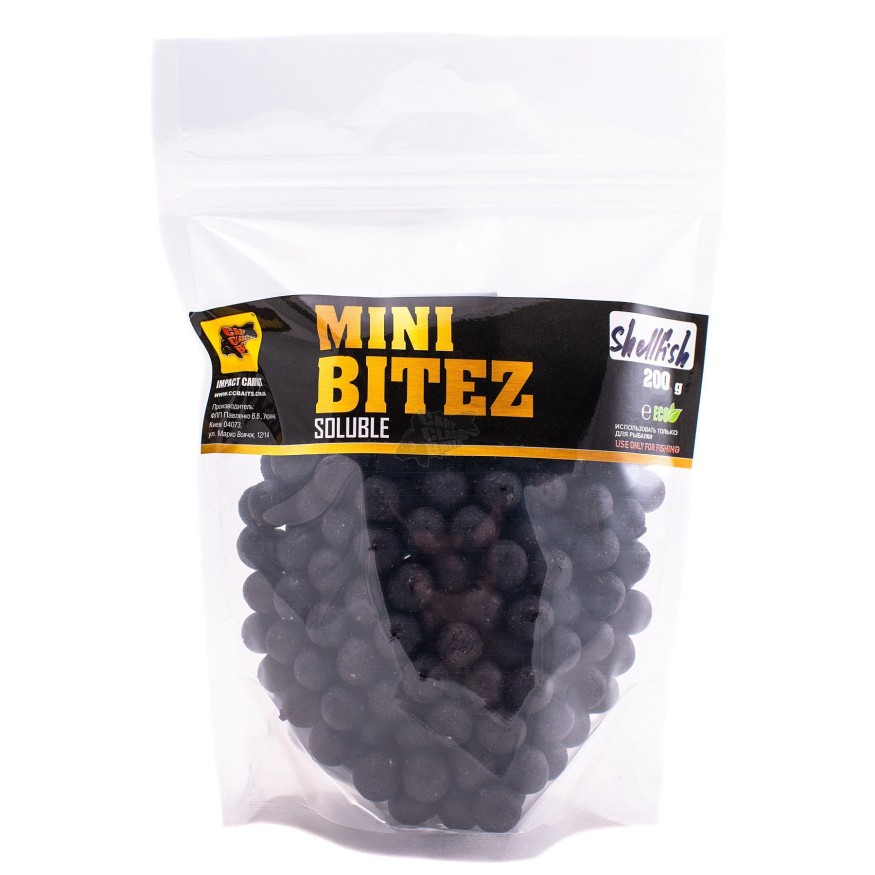 Пылящие бойлы CC Baits Mini Bitez Shellfish 10мм