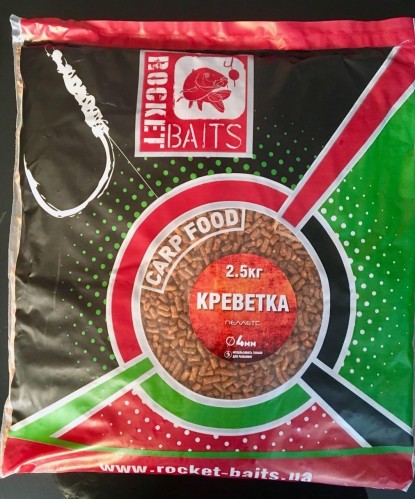 Пеллетс Rocket-Baits Креветка, 4mm, 1kg