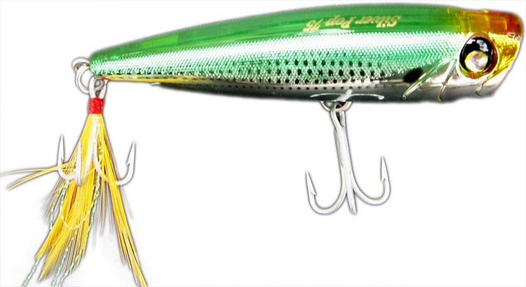 Воблер YO-ZURI  F941  Silver POP 75мм HOKS 