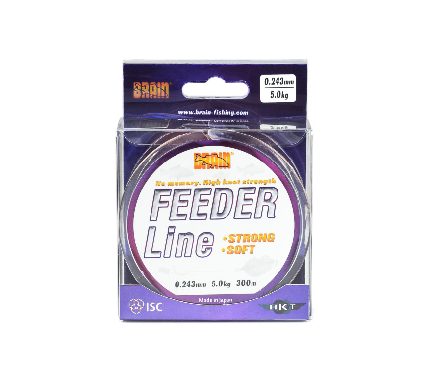 Леска Brain Feeder 300 m 0,223 mm  4.3 kg, 9.5 lb, copper