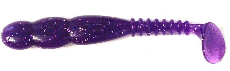Съедобный силикон Reins FAT ROCKVIBE SHAD 4&quot; 567 Lilac Silver&amp;Blue Flake 6шт (10см)