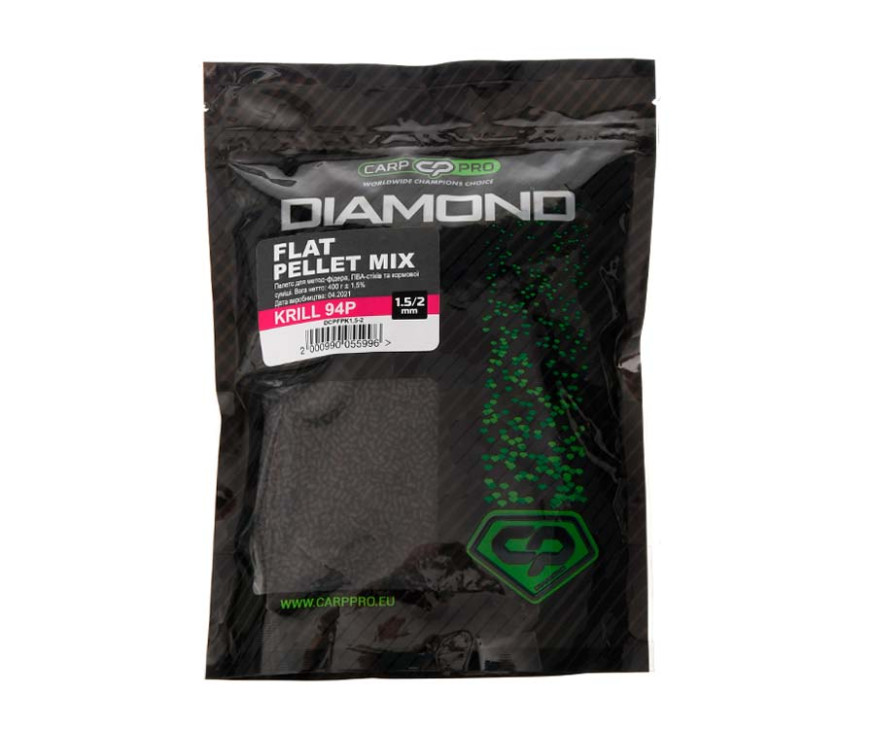 Пеллетс Carp Pro Diamond Flat Pellets Mix 1.5/2мм Krill 94P