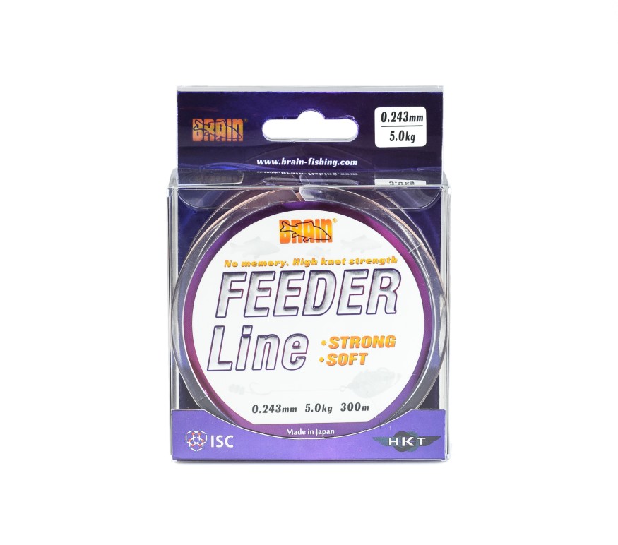Леска Brain Feeder 300 m 0,26 mm  5.8 kg, 12.8 lb, copper