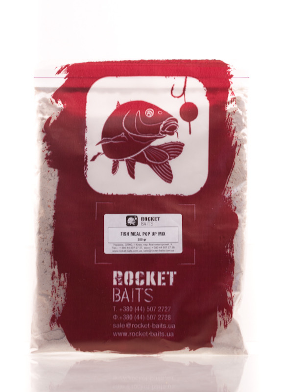 Базовая смесь Rocket Baits Pop-Up Mix (рыбный) 0,2кг