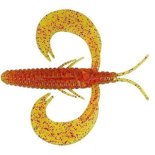 Съедобный силикон Reins BM ROCK 3&quot; 566 Motor Oil RedFlake 8 шт (7,5см)