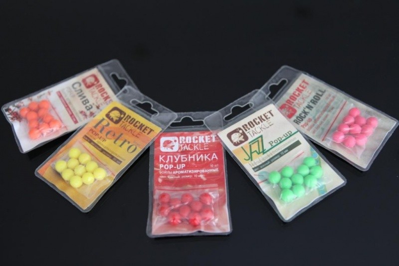 Искуственные бойлы Rocket Tackle Pop-Up ароматизированные, 10mm, Jazz - зелёная