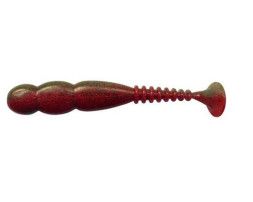 Съедобный силикон Reins FAT ROCKVIBE SHAD 4&quot; B20 Tomato Craw 6шт (10см)