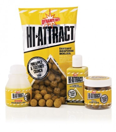 Бойлы Dynamite Baits Hi-Attract Pineapple &amp; Tigernut Crunch Pop Up 20 mm 