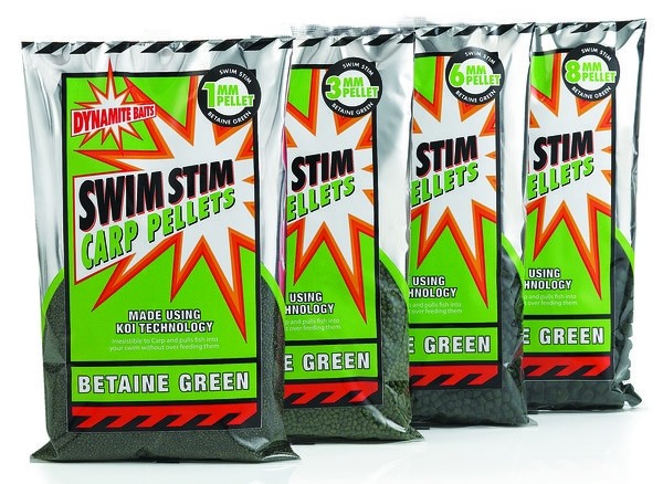 Пеллетс Dynamite Baits Swim Stim Betaine Green Pellets 3mm 900g