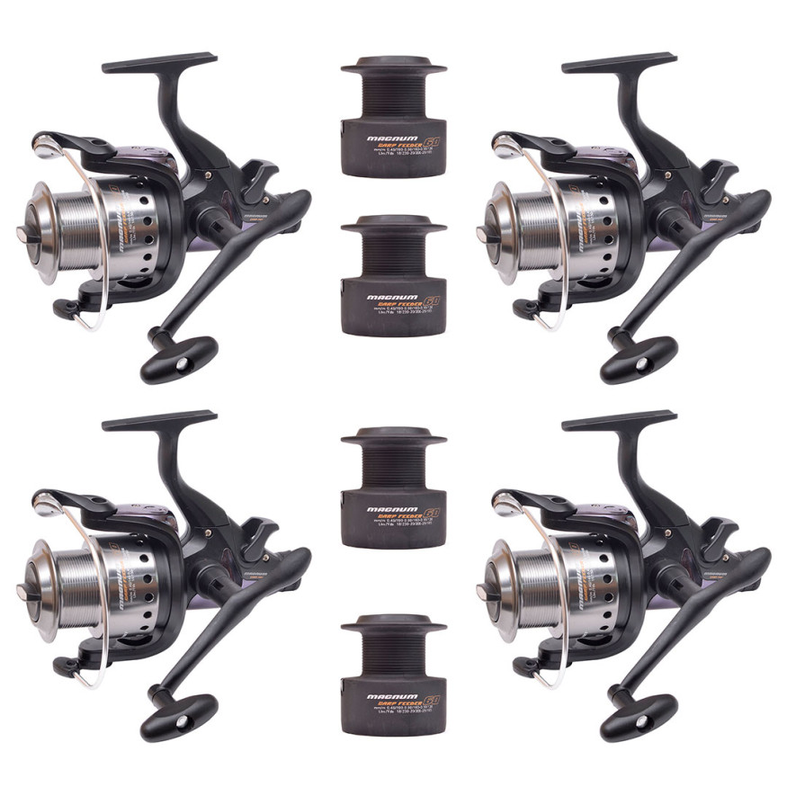 Набор катушек на карпа Flagman Magnum Carp Feeder 6000 4 шт