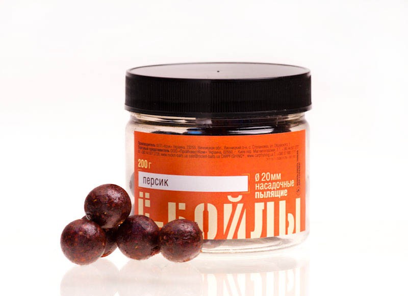 Бойлы Rocket Baits Ё-Персик 20 мм, 200 грамм