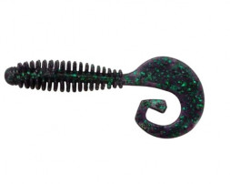 Съедобный силикон Reins G TAIL GRUB 3&quot; 012 Junebug 12шт (6,5см)