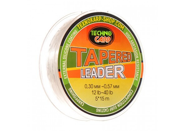 Шок Лидер конусный Technocarp 0,30-0,57мм, 5х15м