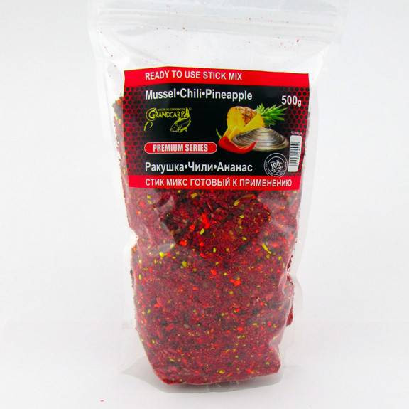 Стик микс Grandcarp готовый к применению РАКУШКА•ЧИЛИ•АНАНАС 500 г (STM024)