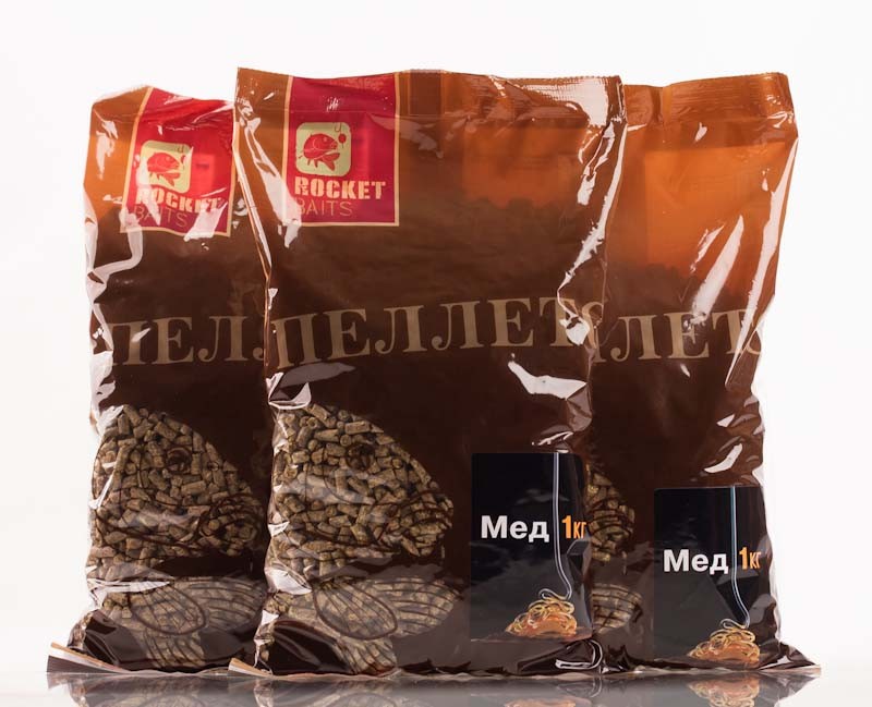 Пеллетс Rocket-Baits Мёд, 4mm, 1 kg