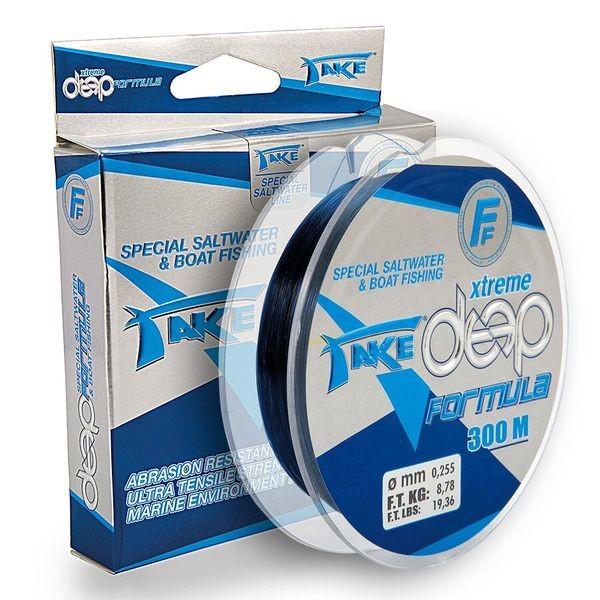 Леска Lineaeffe Take Extreme Deep Formula 300м 0.50мм FishTest 35.56кг. (синяя) Made in Japan
