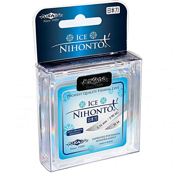 Леска Mikado Nihonto Ice 50м 0,10мм 1,85кг (прозрачный)
