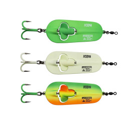 Блесна-колебалка DAM MADCAT A-Static Rattlin Spoon 110gr (green)