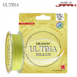 Шнур Dragon Ultima 125m 0.15mm 14.40kg Fluo Yellow
