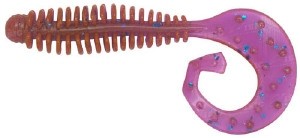 Съедобный силикон Reins G TAIL GRUB 3" 606 PINK LOX 12шт (6,5см)