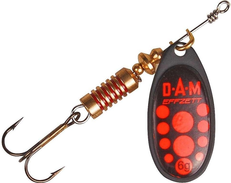 Блесна-вертушка DAM Effzett Standart Black 3гр (red)