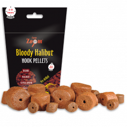 Насадочный пеллетс Carp Zoom Bloody Halibut Hook Pellets Pre-drilled 8 mm 150g