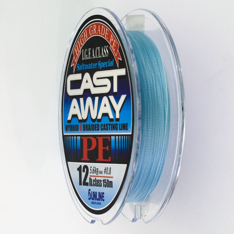 Шнур Sunline Cast Away PE 150м #0.6/0.128mm 10LB/4.2kg