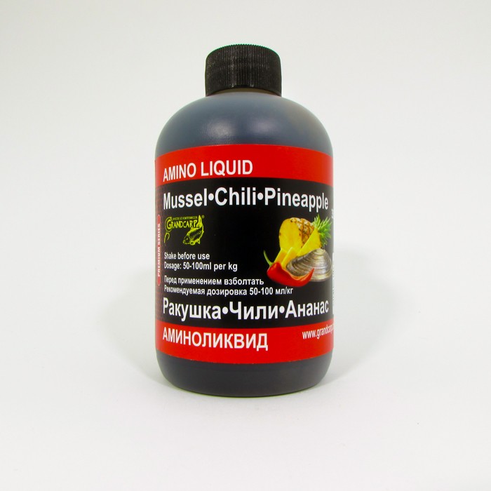 Аминоликвид Grandcarp РАКУШКА•ЧИЛИ•АНАНАС серии PREMIUM 350 мл (AML061)