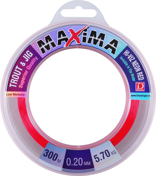 Леска Dragon Maxima Trout&amp;Jig 300m 0.28mm 9.65kg
