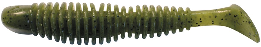 Съедобный силикон Reins BUBBLING SHAD 3&quot; 001 Watermelon Seed 8шт (8см)