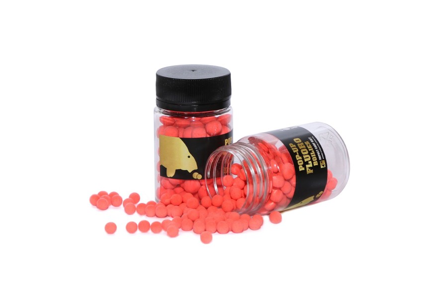 Бойлы CC Baits Fluoro Pop-Ups Strawberry 6мм
