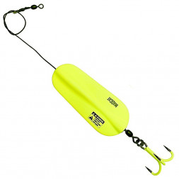 Блесна-колебалка DAM MADCAT A-STATIC Inline Spoon 125гр (fluo yellow UV)