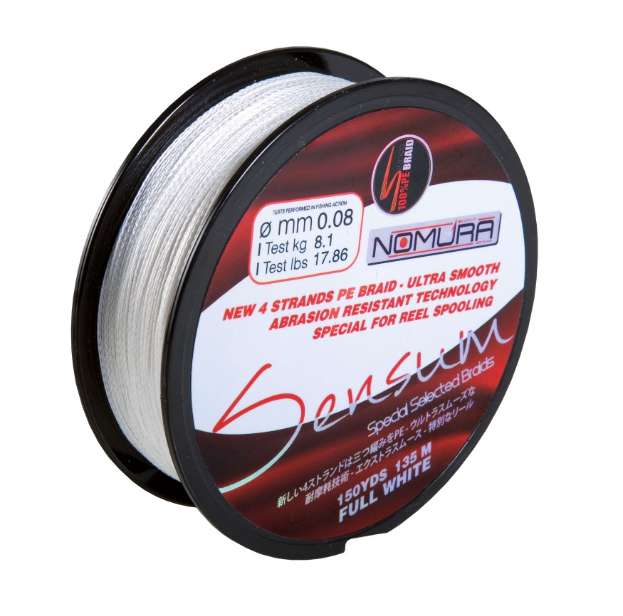 Шнур Nomura Sensum 135m 0.30mm 20.0kg white