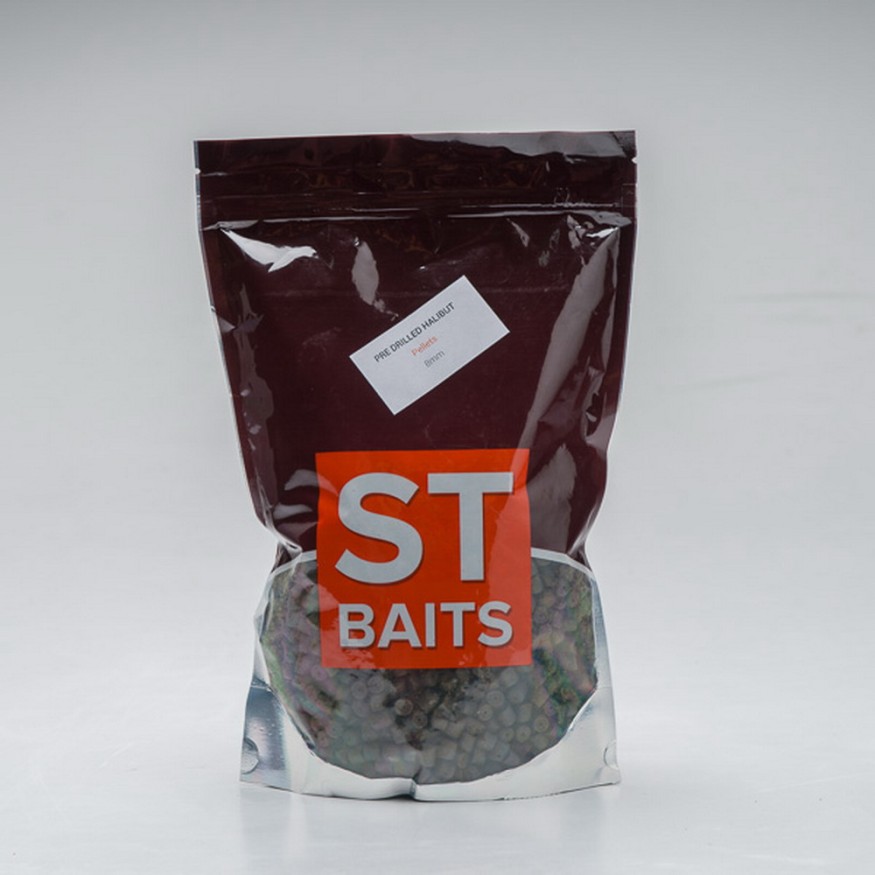 Пеллетс ST Baits Pre Drilled Halibut Pellets 1kg