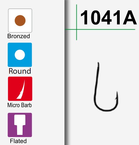 Крючки Maver Katana 1041 №8 Bronze