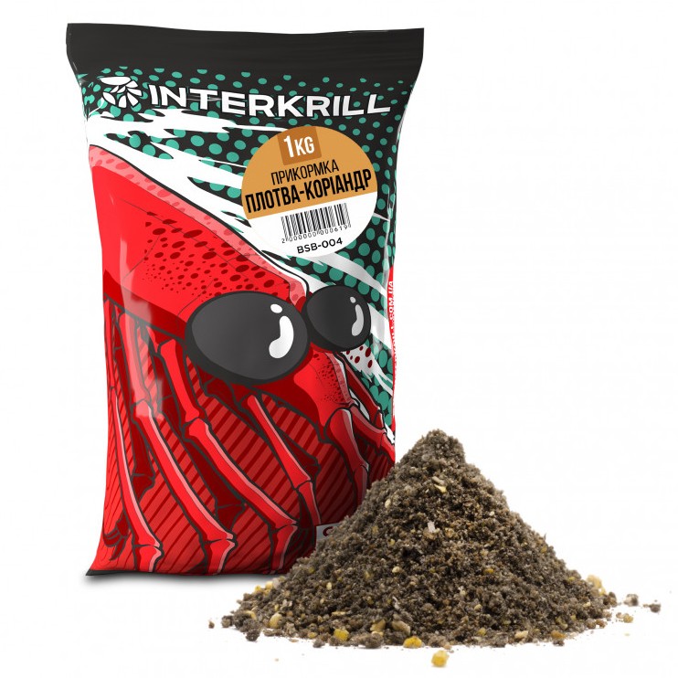 Прикормка Interkrill Плотва-Кориандр 1кг