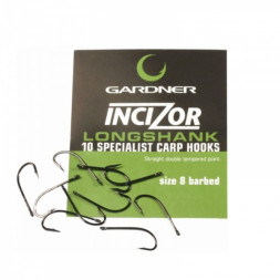 Крючок Gardner Long Shank Incizors #8 (10шт)