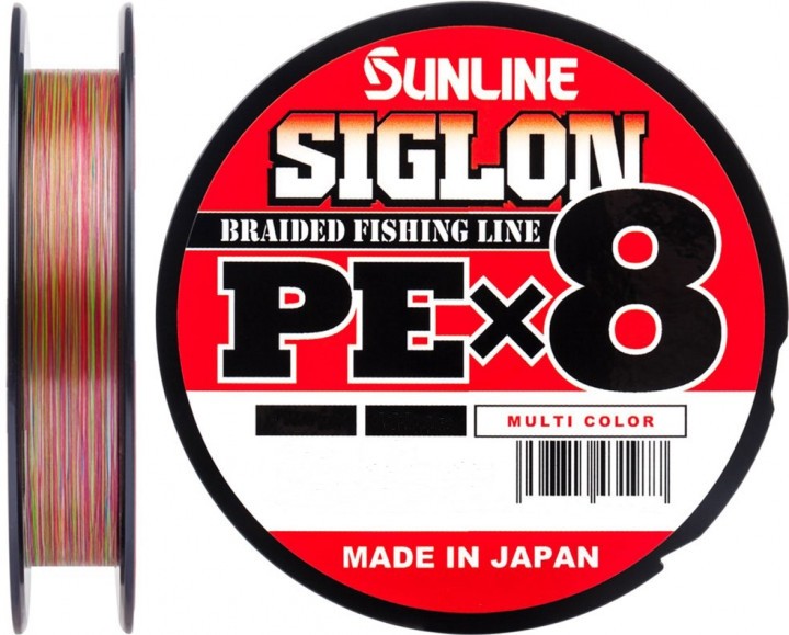 Шнур Sunline Siglon PE х8 150m (мульти.) #3.0/0.296mm 50lb/22.0kg
