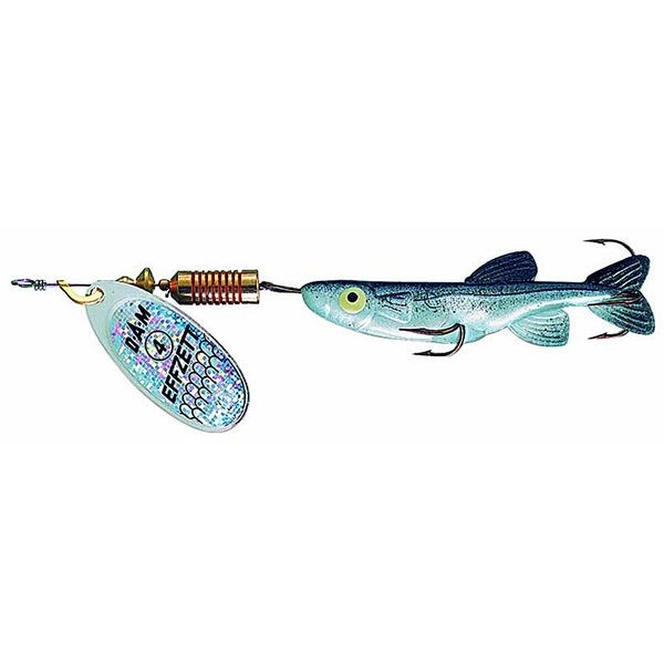 Блесна-вертушка DAM Effzett MINNOW SPINNER 5гр (silver/black)