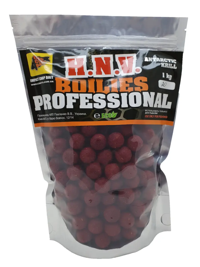 Бойлы CC Baits Professional Soluble Antarctic Krill 20mm 1kg