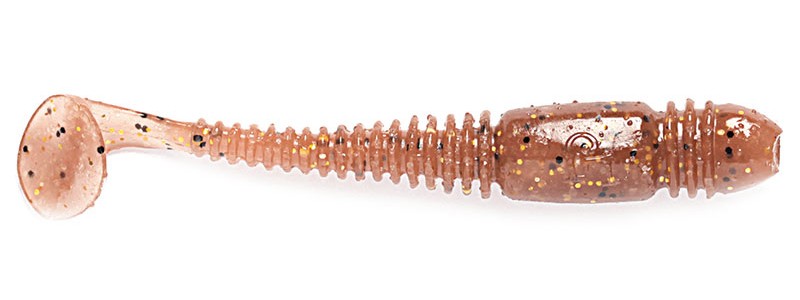 Съедобный силикон Lucky John Tioga 2.4&quot; Brown Mud 9шт