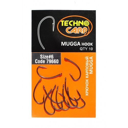 Крючок Технокарп Mugga Hook #4, (10 шт)